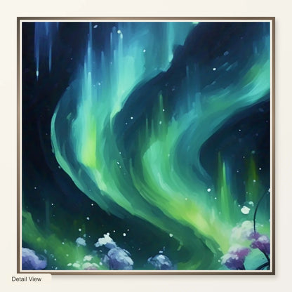 Auroral Fade Soft Abstract Painting Featuring Delicate IV artwork detail view