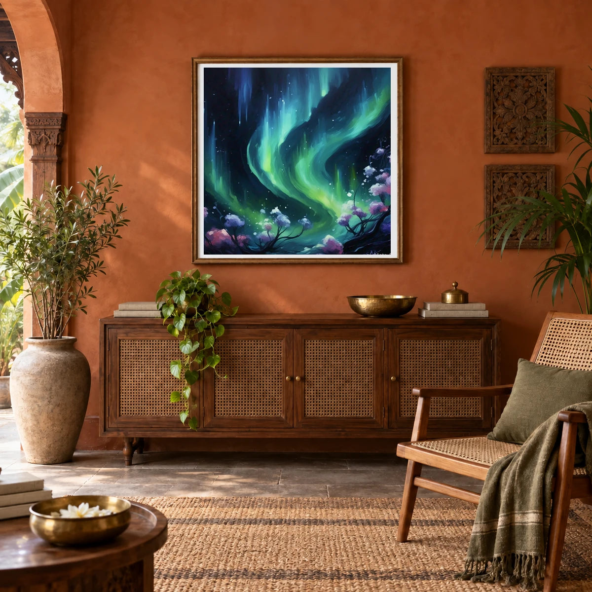 Auroral Fade Soft Abstract Painting Featuring Delicate IV abstract art print by SaamCrafts
