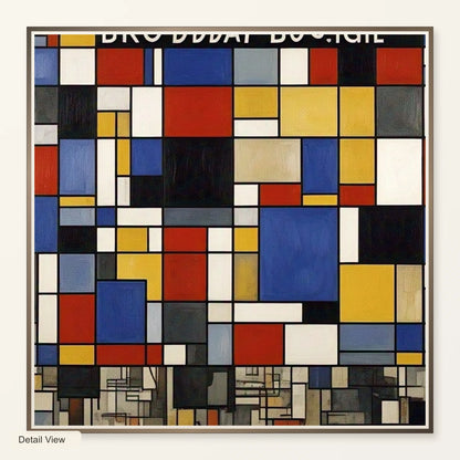 Broadway Boogie Woogie 1942 1943 A Vibrant Dynamic artwork detail view
