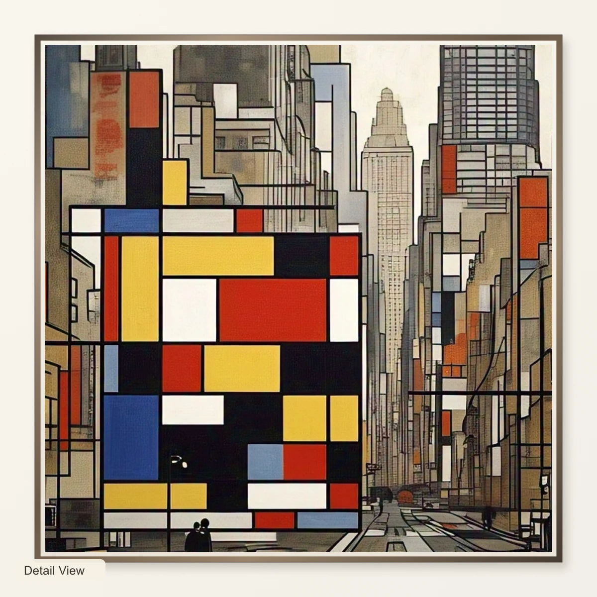 Broadway Boogie Woogie 1942 1943 A Vibrant Dynamic II artwork detail view