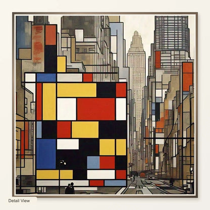 Broadway Boogie Woogie 1942 1943 A Vibrant Dynamic II artwork detail view