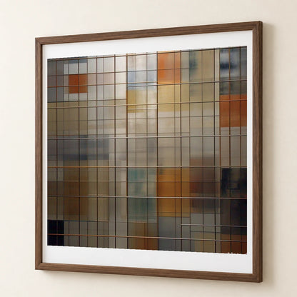Cage Grid By Gerhard Richter abstract art print by SaamCrafts