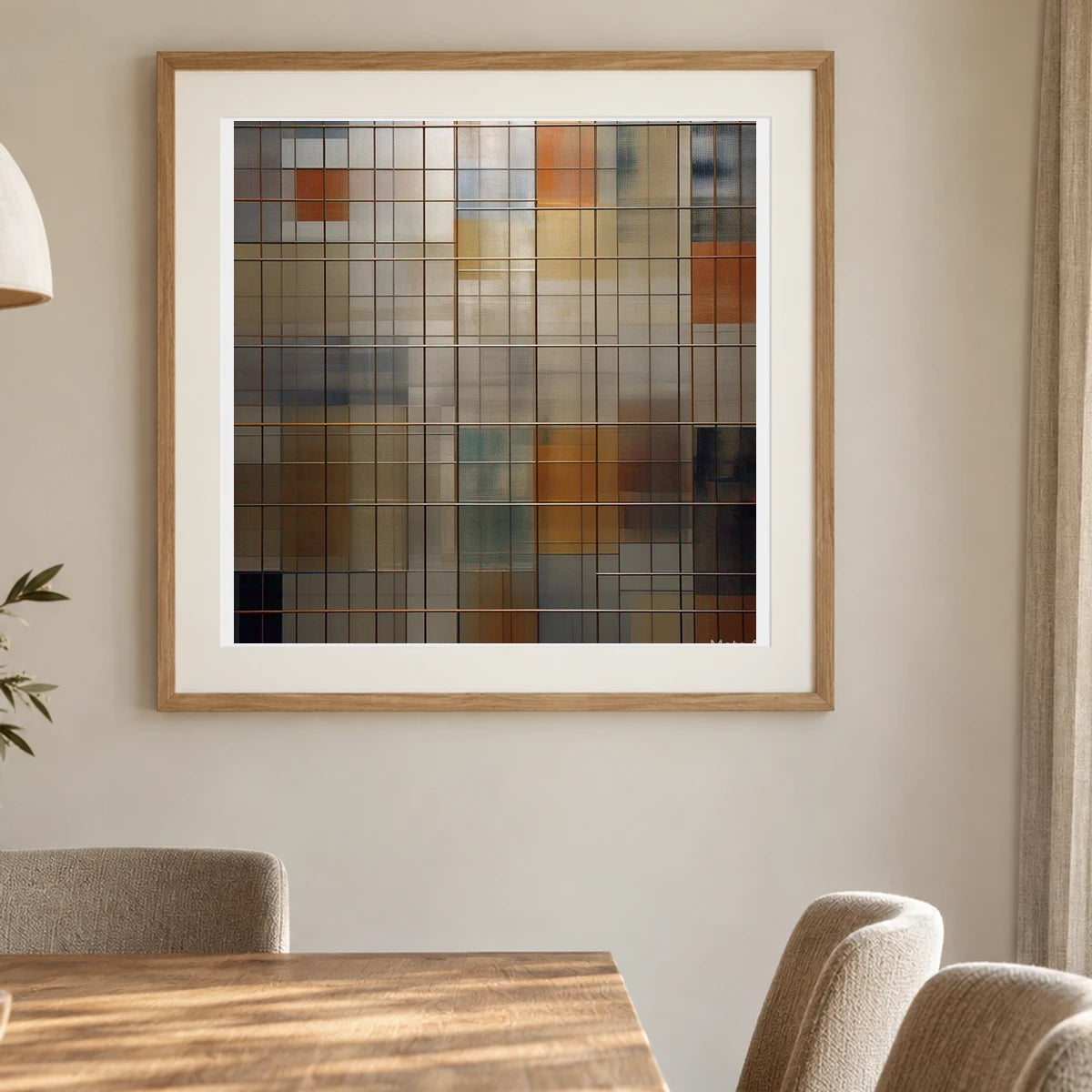 Cage Grid By Gerhard Richter shown in a styled interior