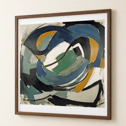 Chief 1950 A Classic Example Of Kline S abstract art print by SaamCrafts