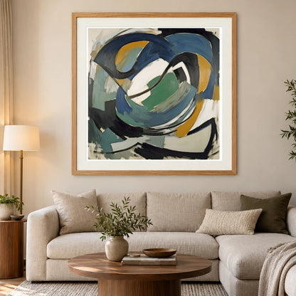 Chief 1950 A Classic Example Of Kline S abstract art print by SaamCrafts