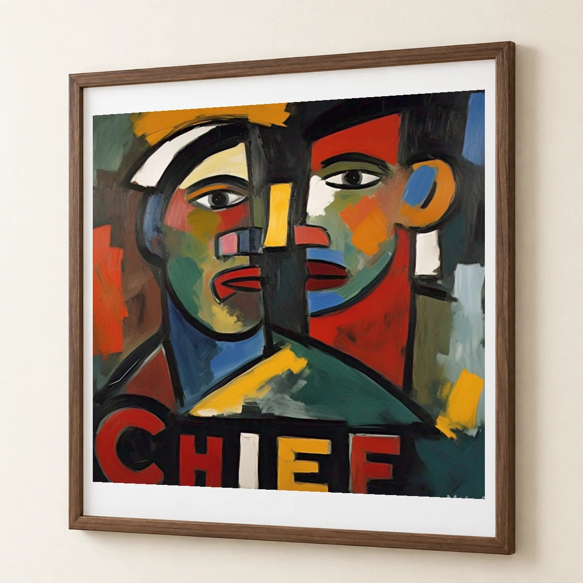 Chief 1950 A Classic Example Of Kline S II abstract art print by SaamCrafts