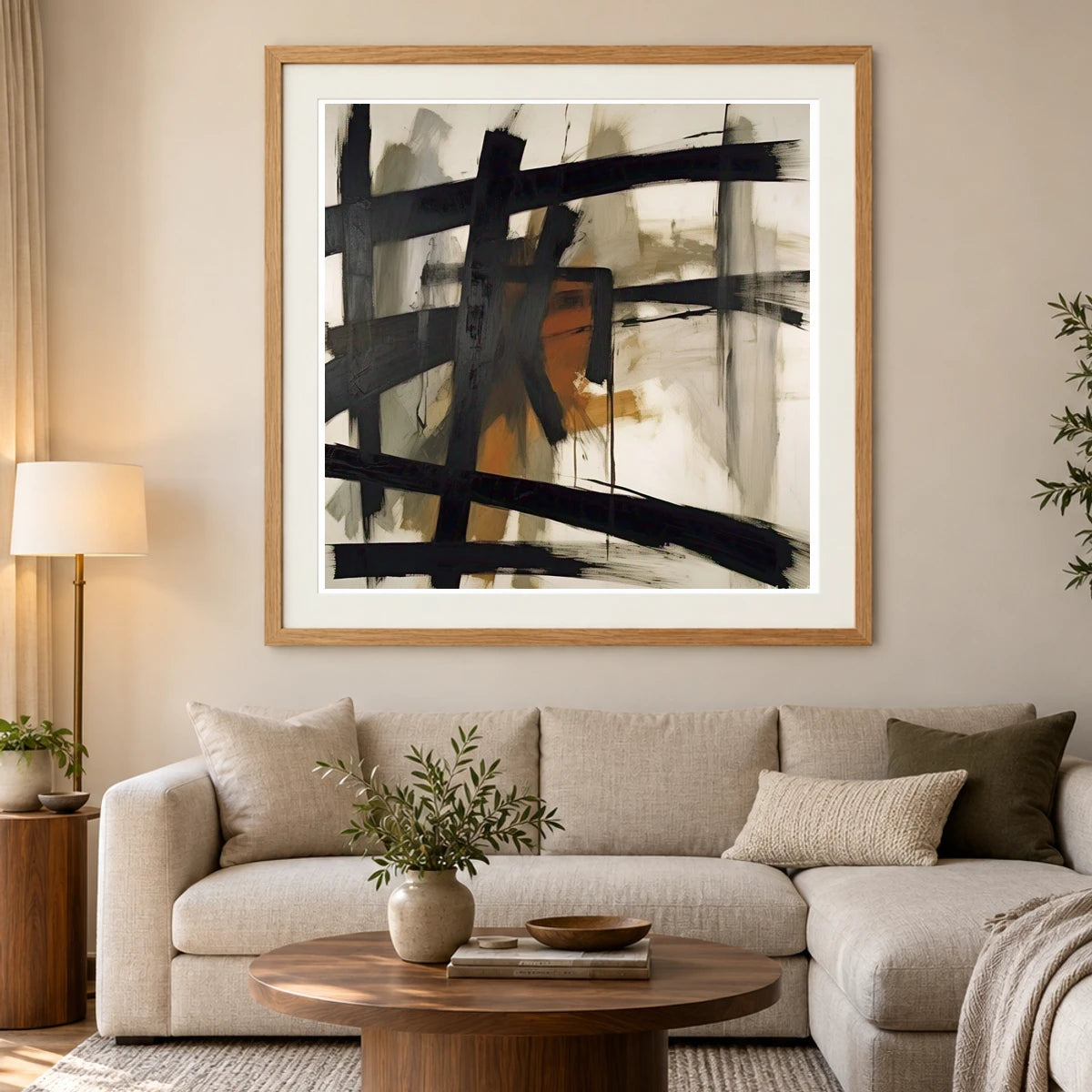 Chief 1950 A Classic Example Of Kline S VI abstract art print by SaamCrafts
