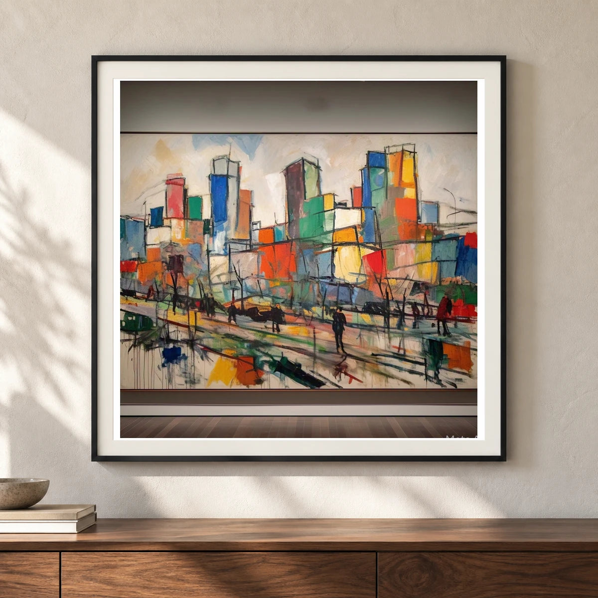 City Landscape 1955 By Joan Mitchell shown in a styled interior