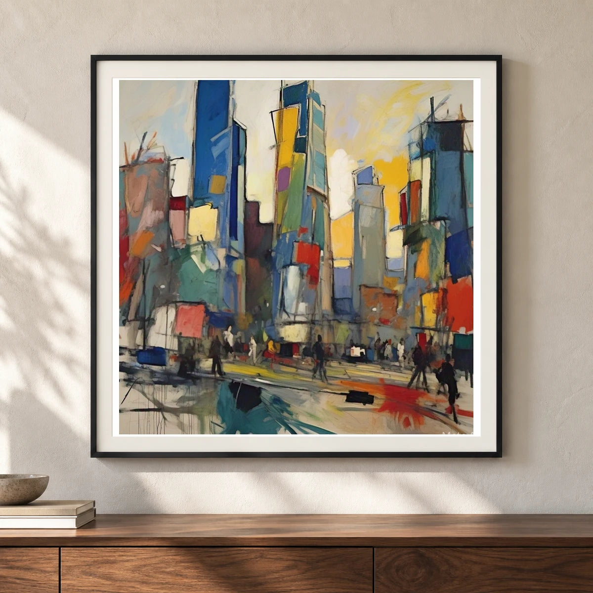 City Landscape 1955 By Joan Mitchell III shown in a styled interior