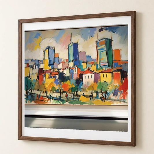 City Landscape 1955 By Joan Mitchell IV abstract art print by SaamCrafts