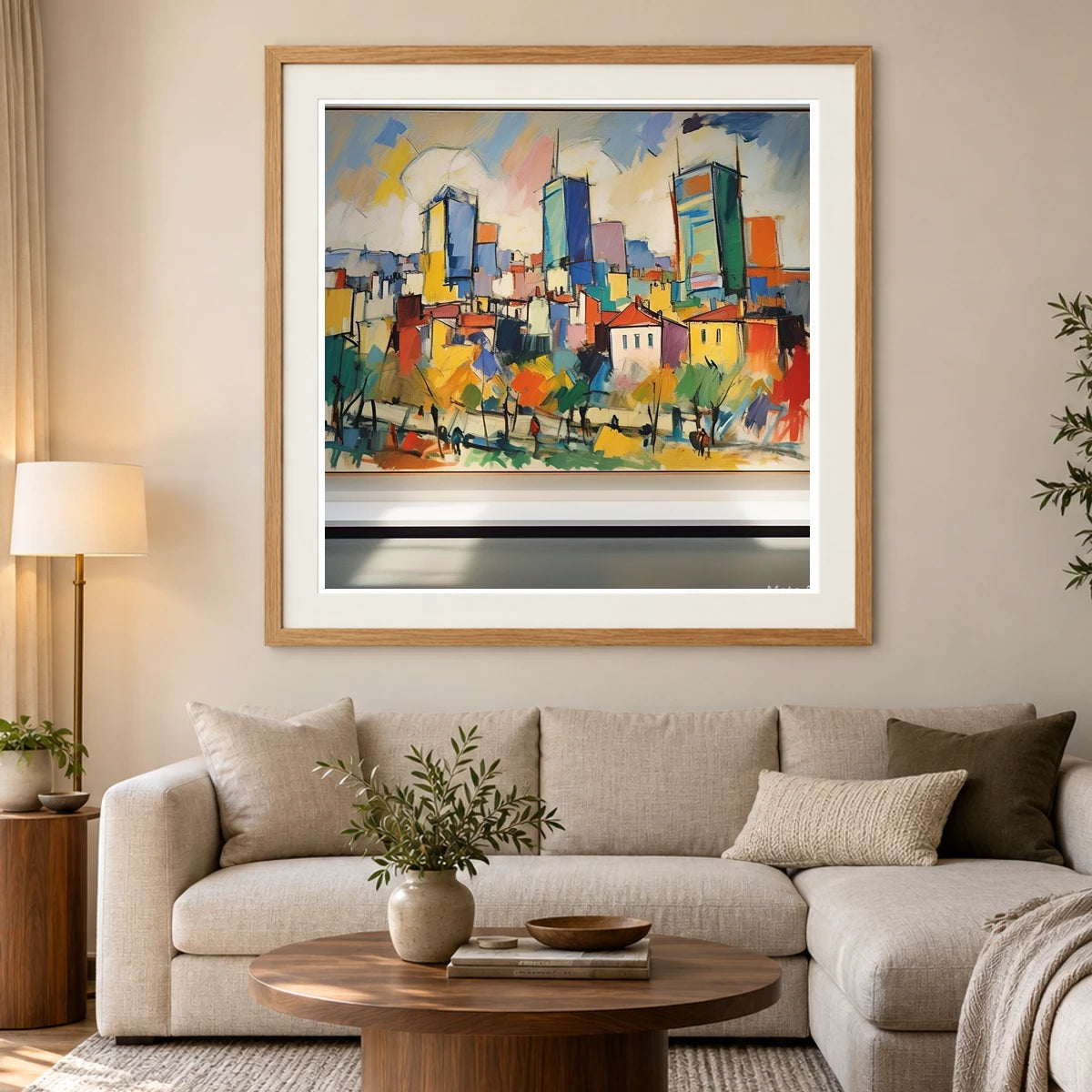 City Landscape 1955 By Joan Mitchell IV abstract art print by SaamCrafts