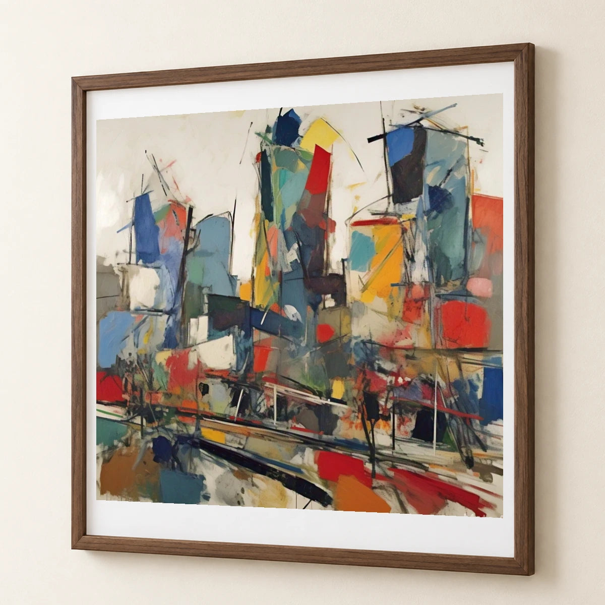 City Landscape 1955 By Joan Mitchell Only abstract art print by SaamCrafts