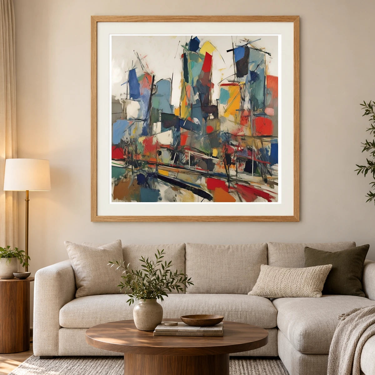 City Landscape 1955 By Joan Mitchell Only abstract art print by SaamCrafts