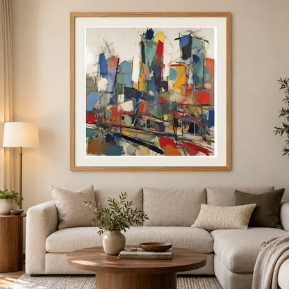 City Landscape 1955 By Joan Mitchell Only abstract art print by SaamCrafts