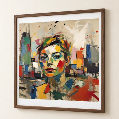 City Landscape 1955 By Joan Mitchell V abstract art print by SaamCrafts