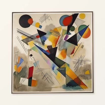 Composition Vii 1913 A Vibrant Dynamic Piece abstract art print by SaamCrafts