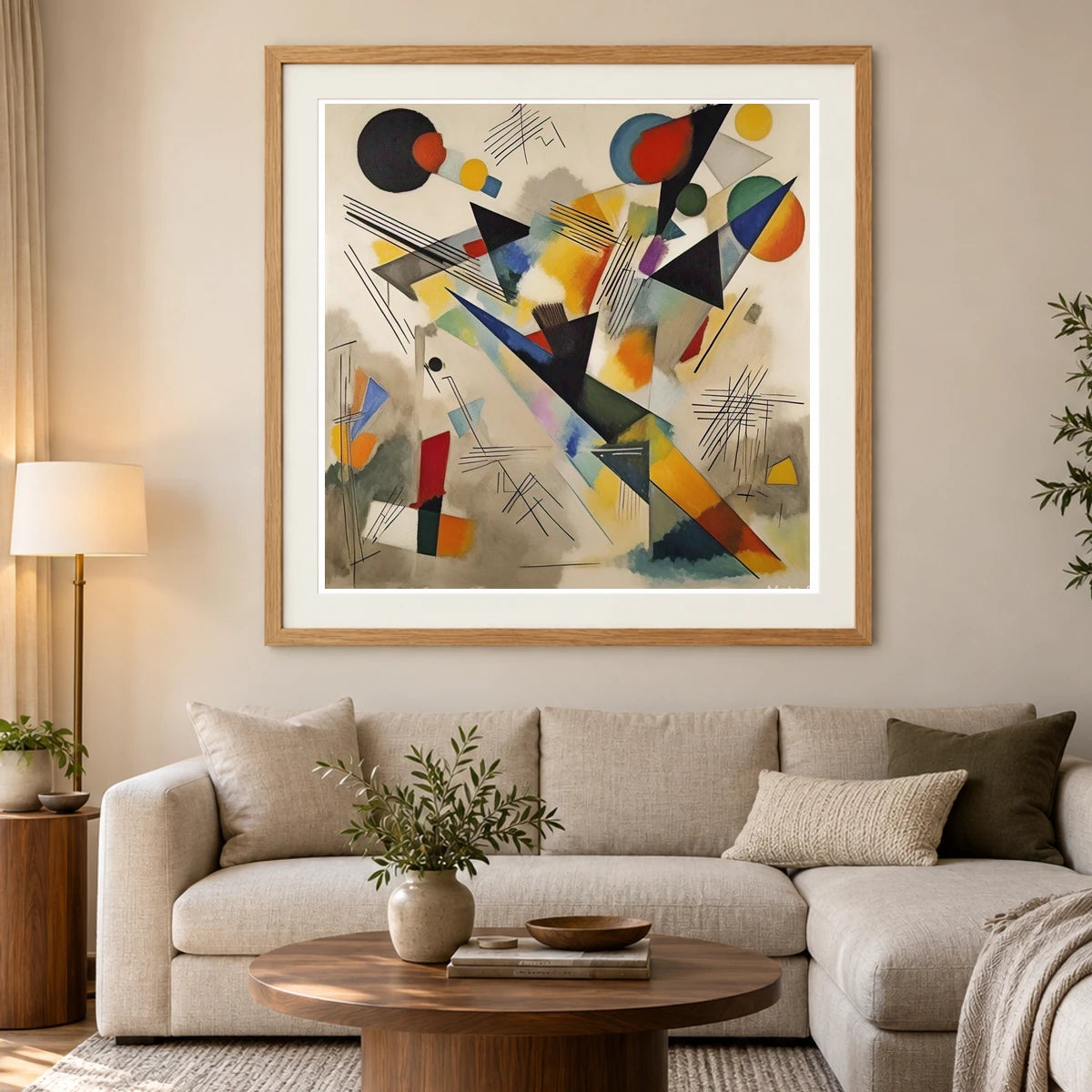 Composition Vii 1913 A Vibrant Dynamic Piece abstract art print by SaamCrafts