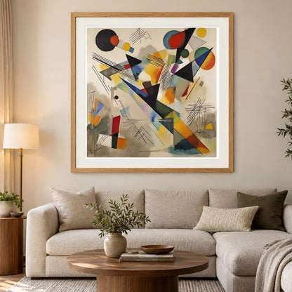 Composition Vii 1913 A Vibrant Dynamic Piece abstract art print by SaamCrafts