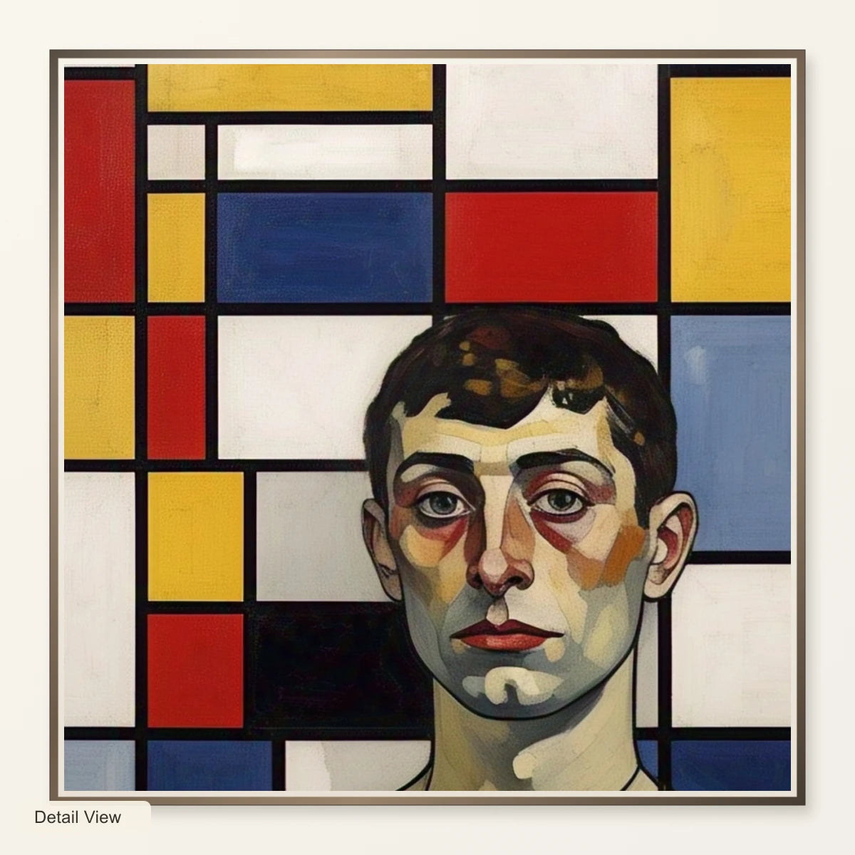 Composition With Red Yellow And Blue II artwork detail view