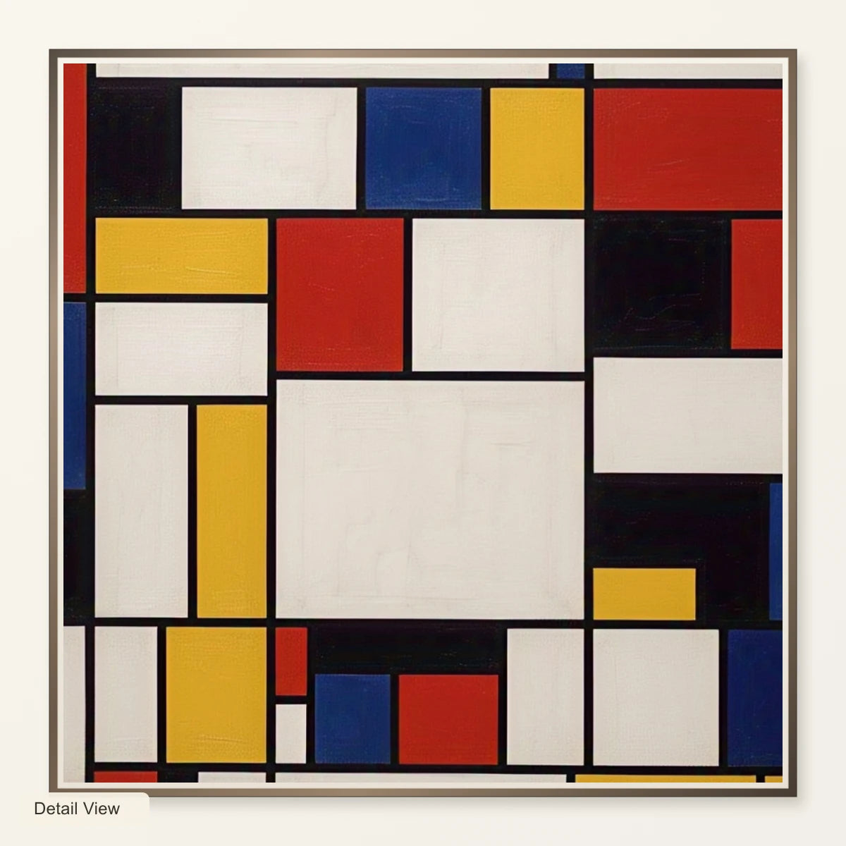 Composition With Red Yellow And Blue III artwork detail view