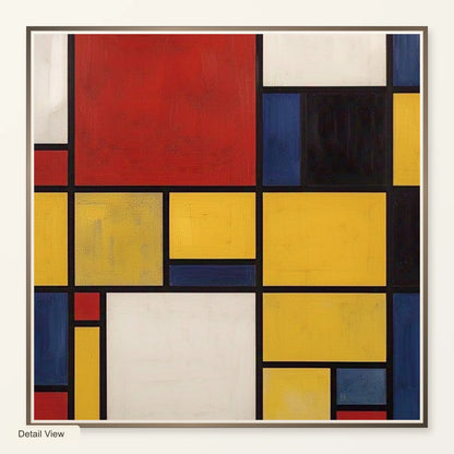 Composition With Red Yellow And Blue IV artwork detail view