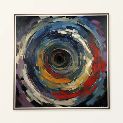 Echoing Void Abstract Expressionist Painting abstract art print by SaamCrafts