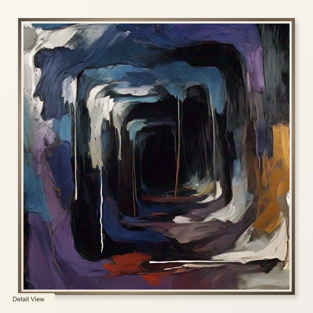 Echoing Void Abstract Expressionist Painting II artwork detail view