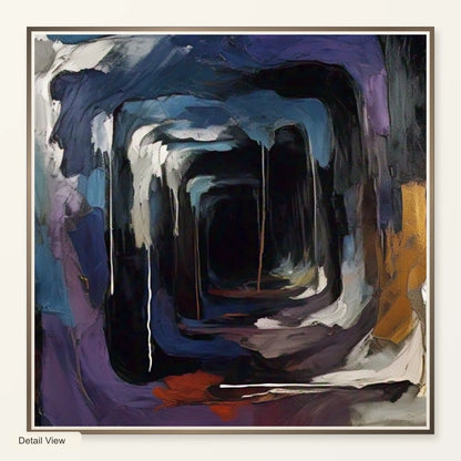 Echoing Void Abstract Expressionist Painting II artwork detail view