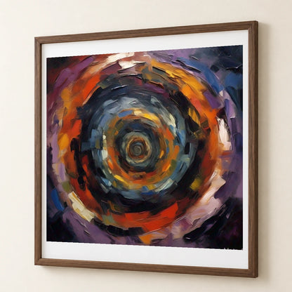 Echoing Void Abstract Expressionist Painting III abstract art print by SaamCrafts