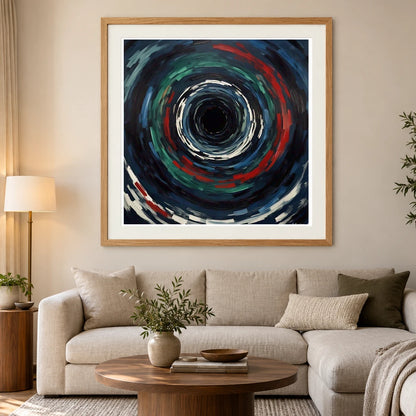 Echoing Void Abstract Expressionist Painting IV abstract art print by SaamCrafts