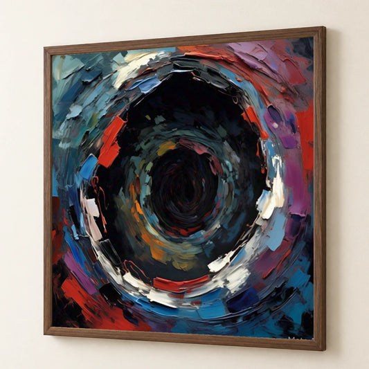 Emotive Abyss Abstract Expressionist Painting abstract art print by SaamCrafts