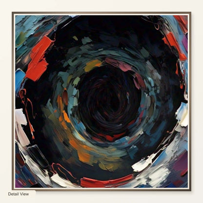 Emotive Abyss Abstract Expressionist Painting artwork detail view