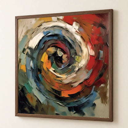 Emotive Abyss Abstract Expressionist Painting With Less abstract art print by SaamCrafts