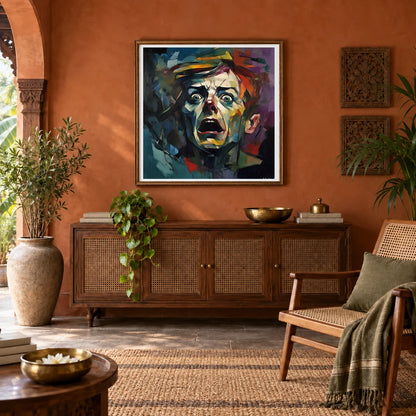 Emotive Abyss Abstract Expressionist Painting II abstract art print by SaamCrafts