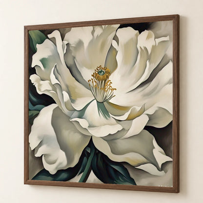 On White Ii II abstract art print by SaamCrafts