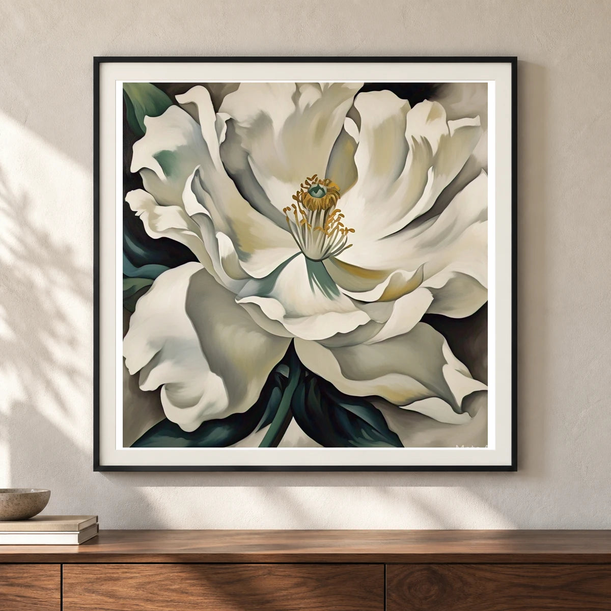 On White Ii II shown in a styled interior