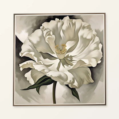 On White Ii III abstract art print by SaamCrafts