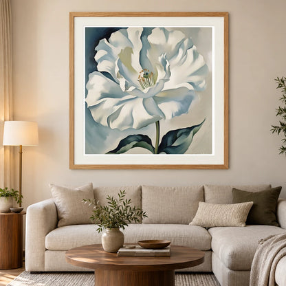 On White Ii IV abstract art print by SaamCrafts