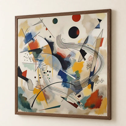 On White Ii By Wassily Kandinsky abstract art print by SaamCrafts