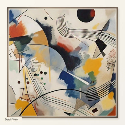 On White Ii By Wassily Kandinsky artwork detail view