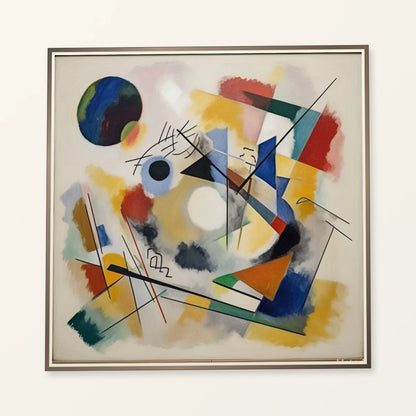 On White Ii By Wassily Kandinsky III abstract art print by SaamCrafts