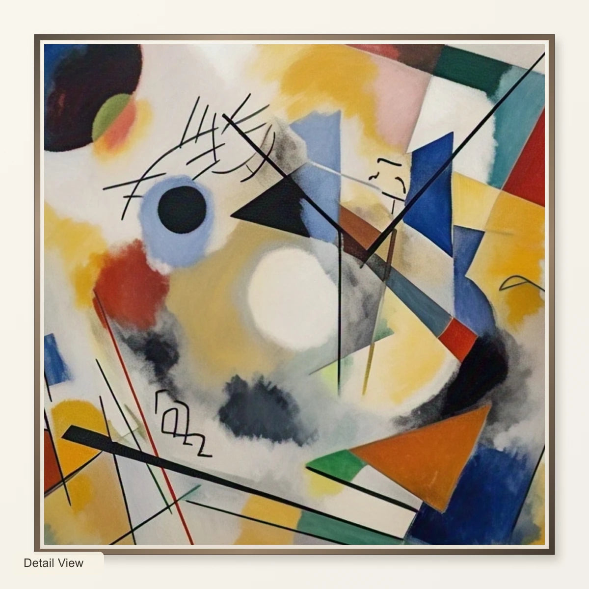 On White Ii By Wassily Kandinsky III artwork detail view