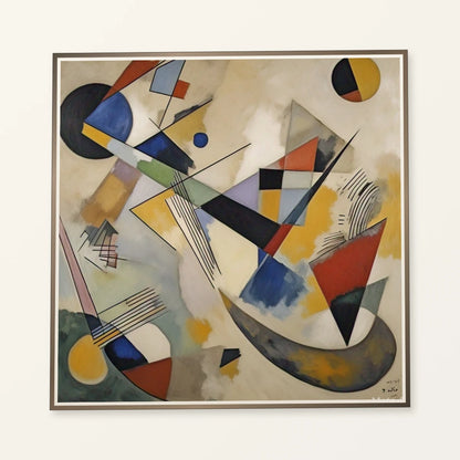 On White Ii By Wassily Kandinsky IV abstract art print by SaamCrafts