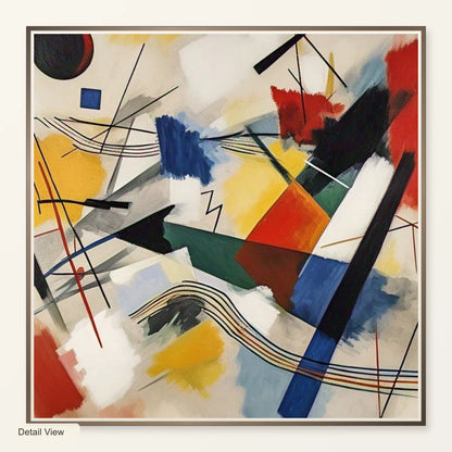 On White Ii By Wassily Kandinsky V artwork detail view