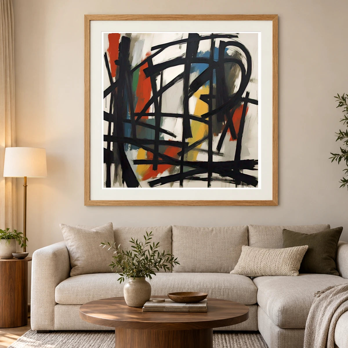 Study For Mahoning 1956 A Dynamic Piece abstract art print by SaamCrafts