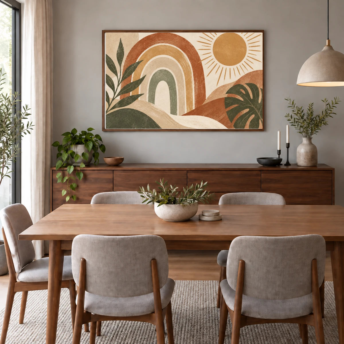 Bohmian Nature shown in a styled interior