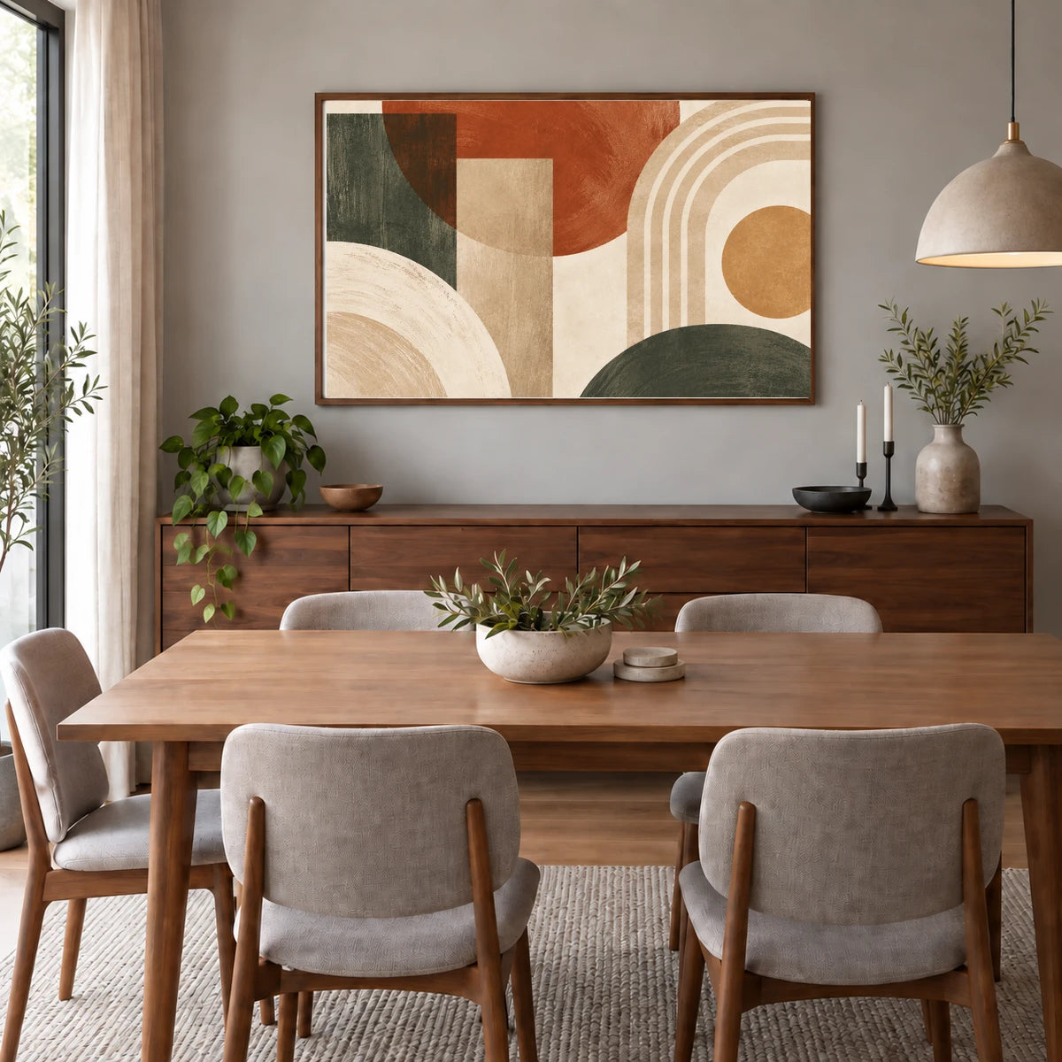 Boho Geometry shown in a styled interior