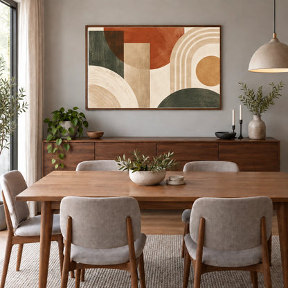 Boho Geometry shown in a styled interior