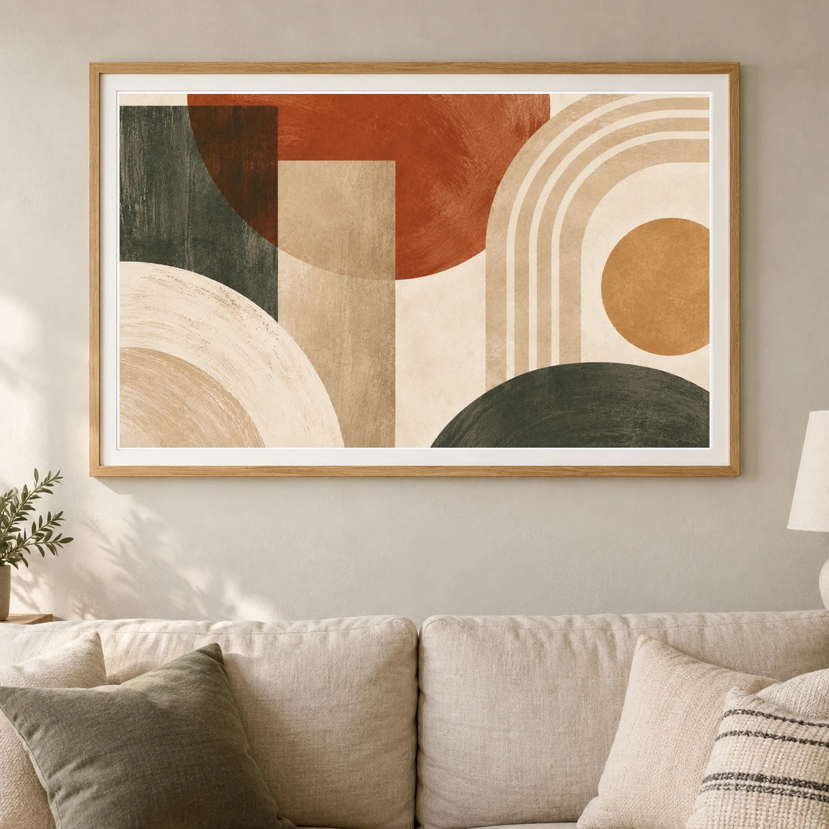 Boho Geometry shown in a styled interior