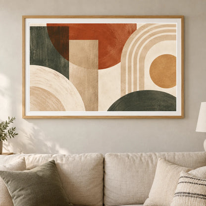 Boho Geometry shown in a styled interior